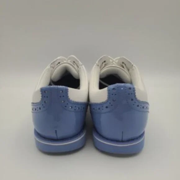 G/Fore Gallivanter Cap-Toe Women's Size 6 Snow Vista Blue Golf Shoes G4LS22EF04 - Picture 4 of 10